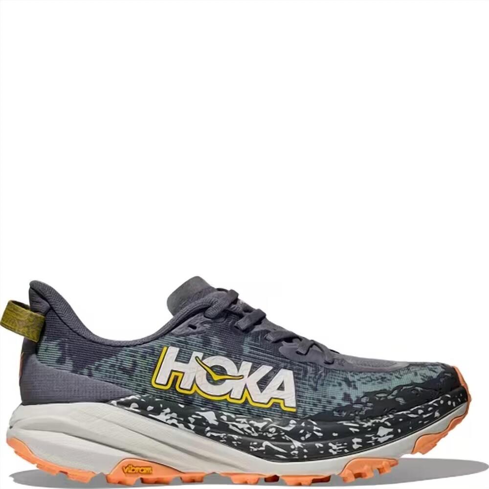 NEW HOKA women's speedgoat 6 sneaker in grey skies/cosmic grey